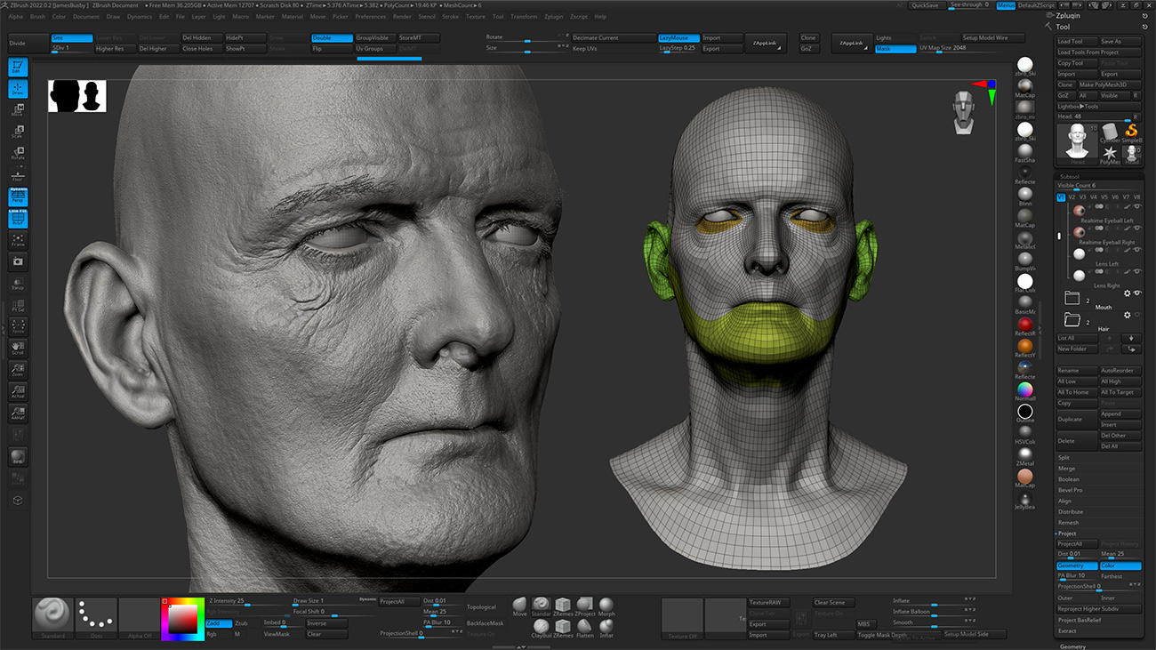 Download Zbrush head sculpt